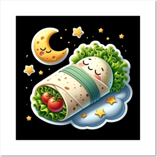 Adorable Sleeping Baby Taco Posters and Art